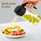 2-in-1 Oil Dispenser & Sprayer for Kitchen, 500ml