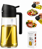 2-in-1 Oil Dispenser & Sprayer for Kitchen, 500ml