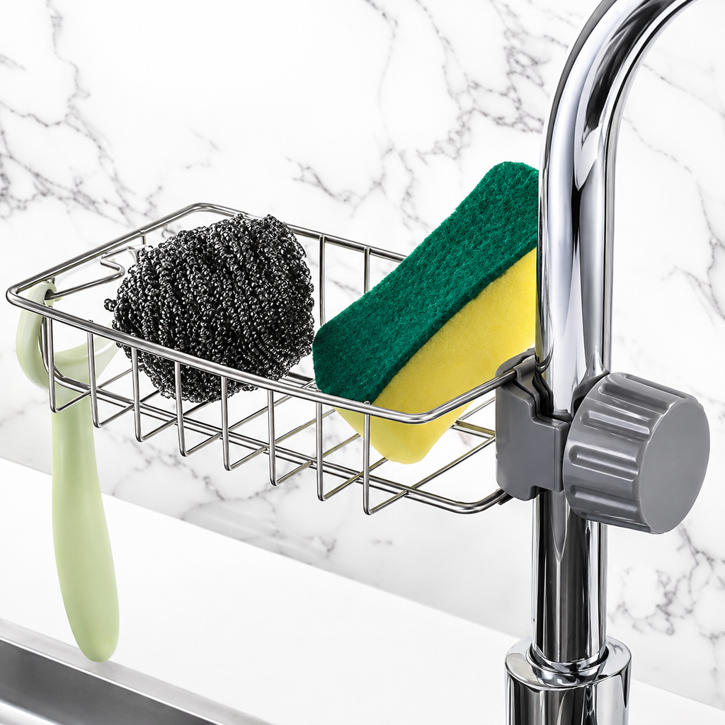 Stainless Steel Kitchen Sink Caddy Organizer