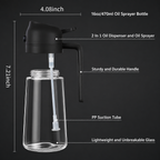 2-in-1 Oil Dispenser & Sprayer for Kitchen, 500ml