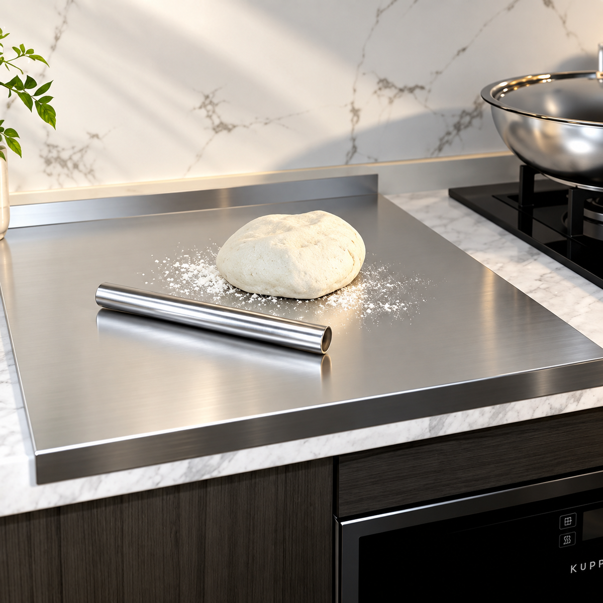Stainless steel cutting board